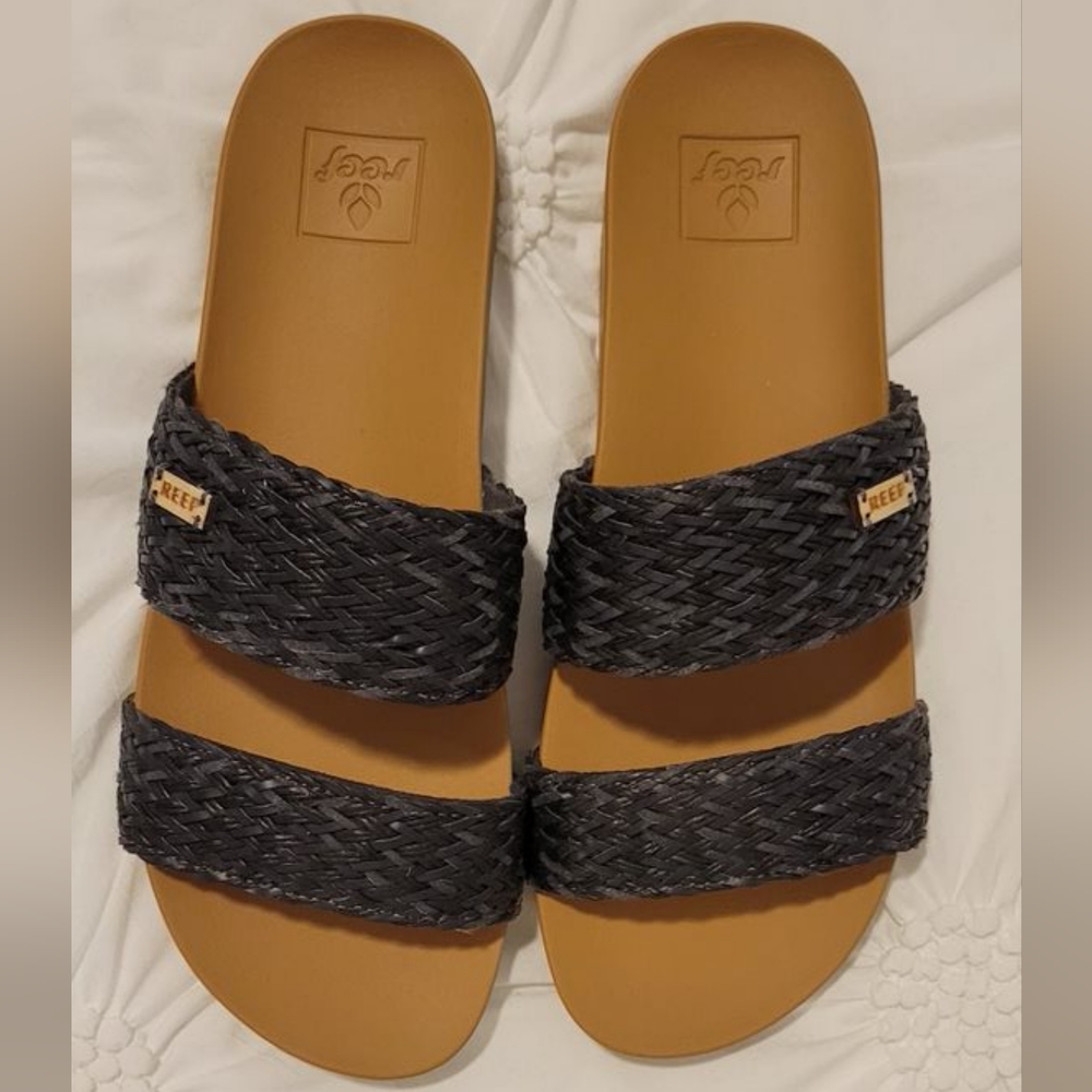 Reef Sandals Cushion Vista Size 8 Black